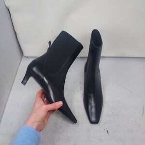 TOTEME Black The Mid Heel Boot